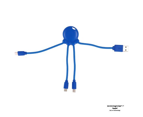 2087 | Xoopar Octopus Charging cable Blau - Xoopar LT41005-N0011