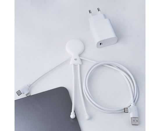 2089 | Xoopar Mr. Bio Long Power Delivery Cable with data transfer Weiß - Xoopar LT41007-N0001