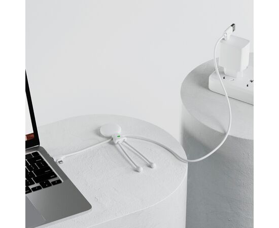 2089 | Xoopar Mr. Bio Long Power Delivery Cable with data transfer Weiß - Xoopar LT41007-N0001