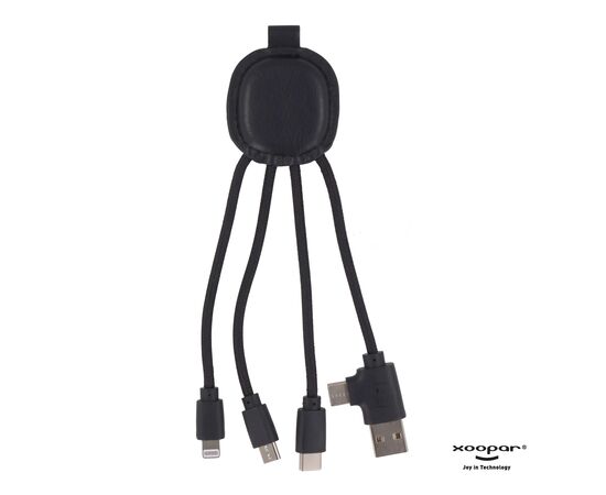 4000 | Xoopar Iné Smart Charging cable with NFC Zwart - Xoopar LT41013-N0002