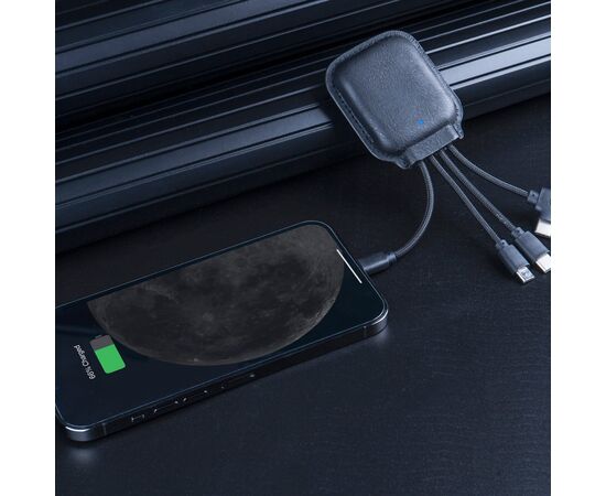 4001 | Xoopar Iné Gamma Charging cable with NFC and 3.000mAh Powerbank Black - Xoopar LT41014-N0002
