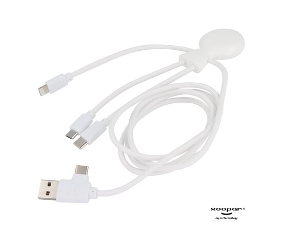 3199 | Xoopar Mr. Bio Powerbank and Cable pack 7000mAh Weiß - Xoopar LT41713-N0001