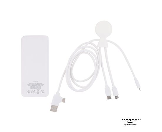 3199 | Xoopar Mr. Bio Powerbank and Cable pack 7000mAh Weiß - Xoopar LT41713-N0001