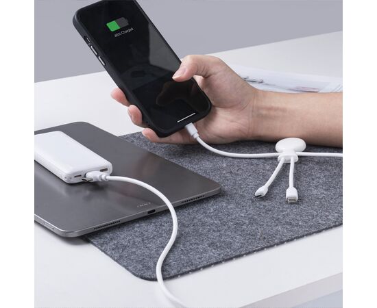 3199 | Xoopar Mr. Bio Powerbank and Cable pack 7000mAh Weiß - Xoopar LT41713-N0001