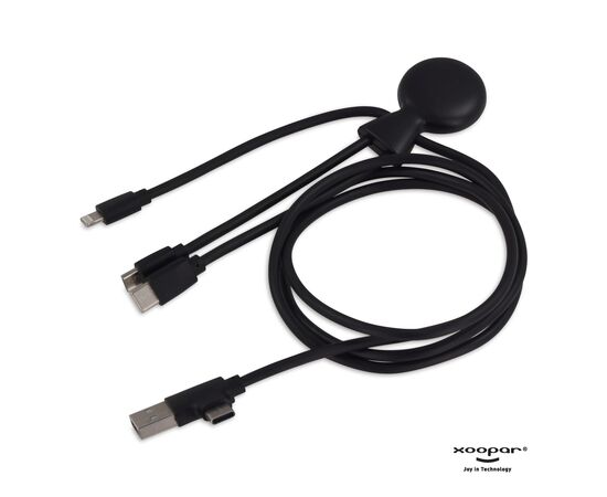 3199 | Xoopar Mr. Bio Powerbank and Cable pack 7000mAh Schwarz - Xoopar LT41713-N0002
