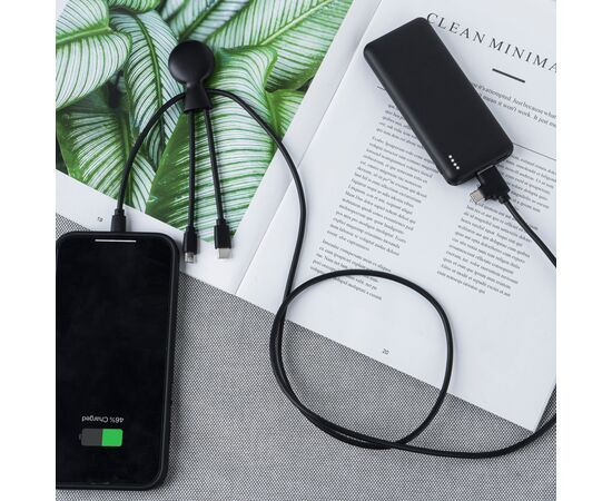 3199 | Xoopar Mr. Bio Powerbank and Cable pack 7000mAh Schwarz - Xoopar LT41713-N0002