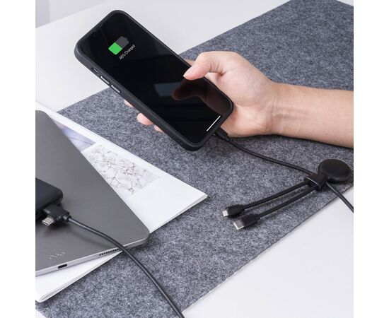 3199 | Xoopar Mr. Bio Powerbank and Cable pack 7000mAh Schwarz - Xoopar LT41713-N0002