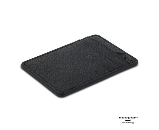 3198 | Xoopar Iné Mini NFC Wallet Recycled Leather Zwart - Xoopar LT41800-N0002