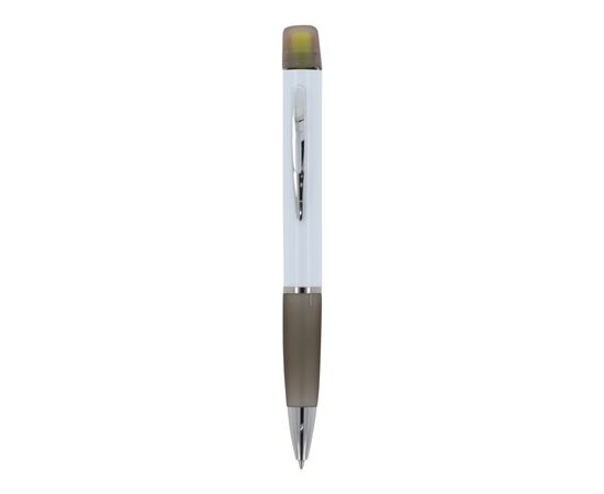 Kugelschreiber Hawaii mit dreifarbigem Textmarker Weiss, Schwarz -  LT81253-N0102