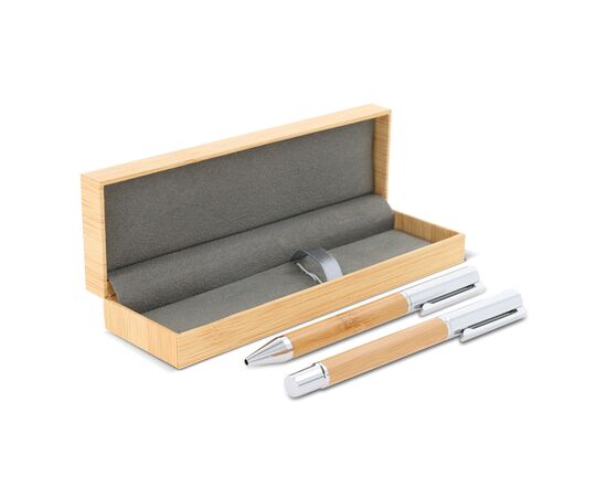 Kugelschreiber und Rollerball Bambus Holz -  LT82154-N0093