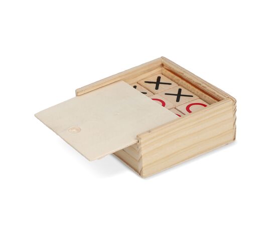 Tic Tac Toe houten in doos Hout -  LT90764-N0093