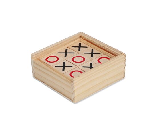 Tic Tac Toe houten in doos Hout -  LT90764-N0093