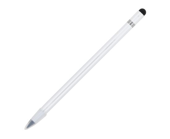 Duurzaam aluminium potlood met gum Wit -  LT91599-N0001