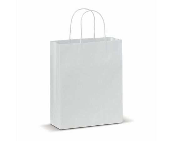 Kraftpapiertüte 90g/m² 22x10x31cm Weiß -  LT91623-N0001