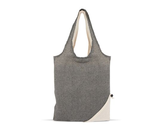 Sac à provisions Coton recyclé OEKO-TEX® 140g/m² 38x42cm Gris - empty LT95250-N0061