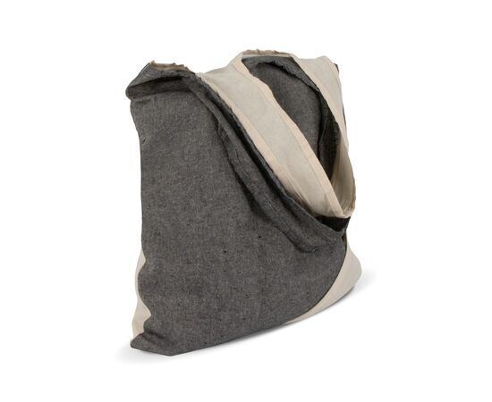 Sac à provisions Coton recyclé OEKO-TEX® 140g/m² 38x42cm Gris - empty LT95250-N0061
