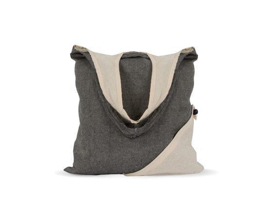 Sac à provisions Coton recyclé OEKO-TEX® 140g/m² 38x42cm Gris - empty LT95250-N0061