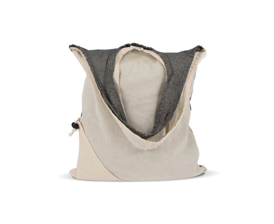 Sac à provisions Coton recyclé OEKO-TEX® 140g/m² 38x42cm Gris - empty LT95250-N0061