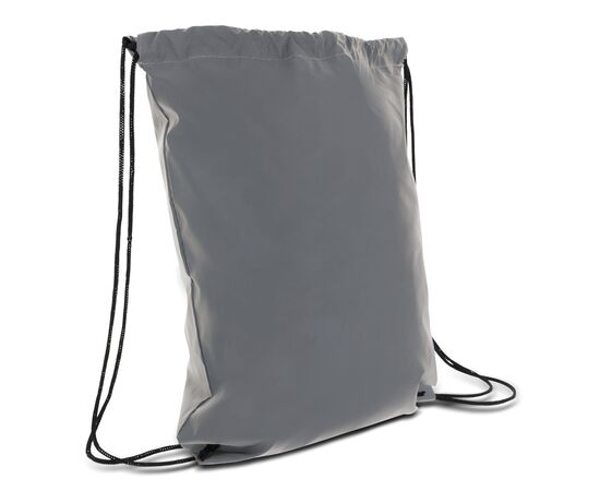 Sac à cordon réfléchissant 30x40cm Gris -  LT95261-N0061