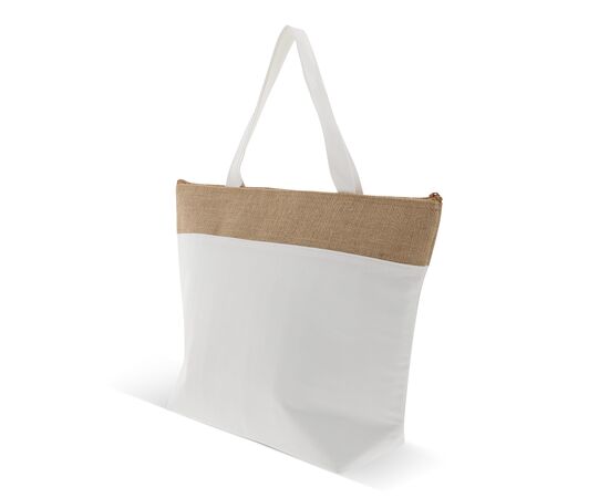 Beach cooler bag cotton/jute 42x10x30cm Ecru -  LT95267-N0054