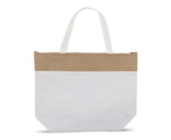 Beach cooler bag cotton/jute 42x10x30cm Ecru -  LT95267-N0054