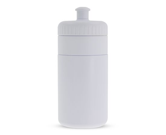 Sports bottle with edge 500ml White, White -  LT98735-N0101