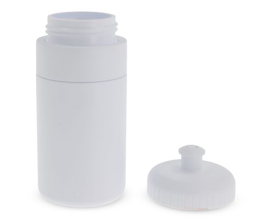 Sports bottle with edge 500ml White, White -  LT98735-N0101
