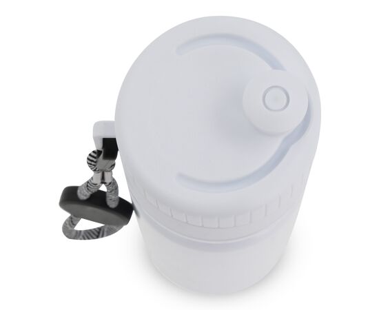 Bidon de sport avec bord et cordon 750ml Blanc, Blanc -  LT98736-N0101
