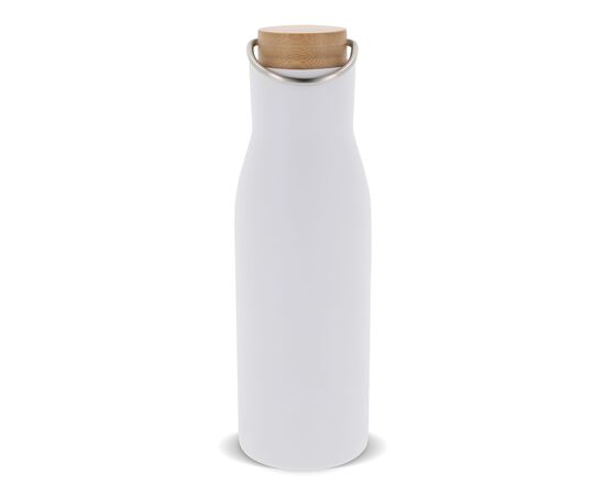 Thermo fles met bamboe deksel 500ml Wit - empty LT98900-N0001