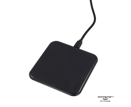 2259 | Xoopar Iné Wireless Fast Charger - Recycled Leather 15W Black - Xoopar LT41506-N0002