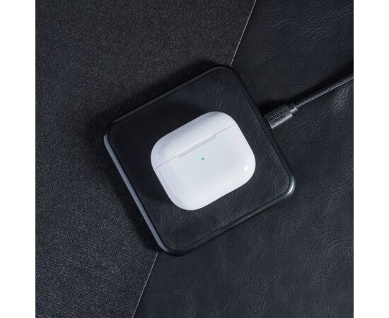 2259 | Xoopar Iné Wireless Fast Charger - Recycled Leather 15W Black - Xoopar LT41506-N0002