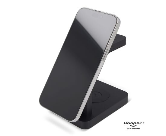 2708 | Xoopar Icon 3 in 1 Magnetic Wireless charger Noir - Xoopar LT41507-N0002