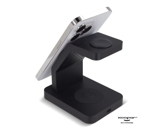 2708 | Xoopar Icon 3 in 1 Magnetic Wireless charger Noir - Xoopar LT41507-N0002
