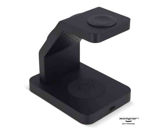 2708 | Xoopar Icon 3 in 1 Magnetic Wireless charger Noir - Xoopar LT41507-N0002