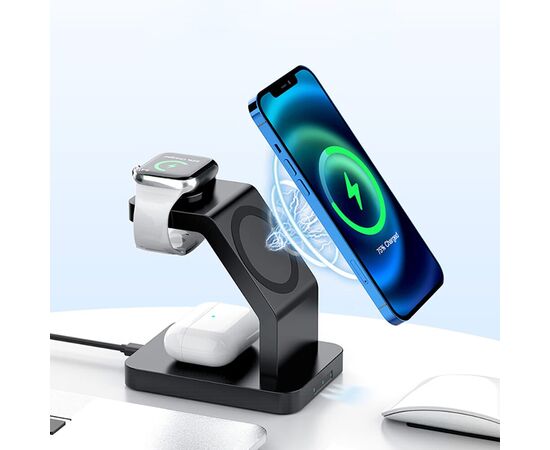 2708 | Xoopar Icon 3 in 1 Magnetic Wireless charger Noir - Xoopar LT41507-N0002