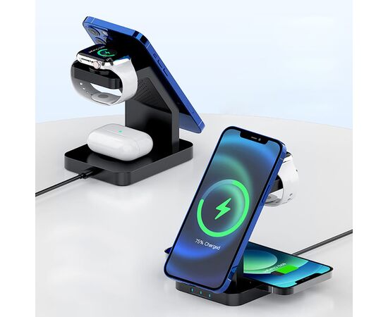 2708 | Xoopar Icon 3 in 1 Magnetic Wireless charger Noir - Xoopar LT41507-N0002