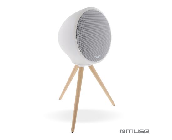 M-655 | Muse Enceinte Bluetooth full LED, étanche, avec trépied 100W Blanc - Muse LT45600-N0001