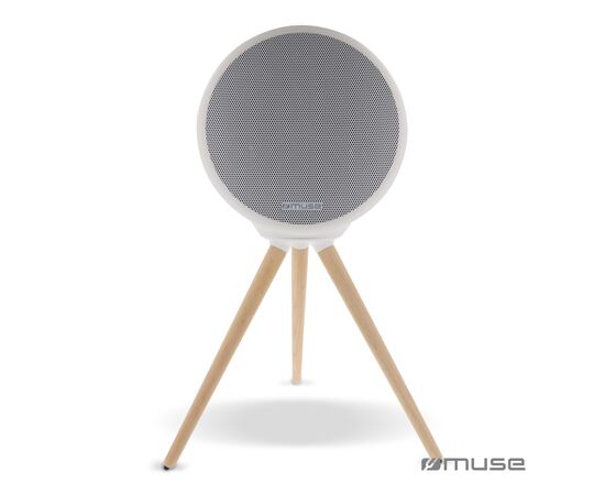 M-655 | Muse Enceinte Bluetooth full LED, étanche, avec trépied 100W Blanc - Muse LT45600-N0001
