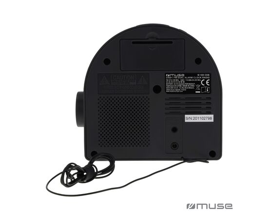 M-185 CDB | Muse DAB/DAB+ FM Dual Alarm Clock Radio Grey - Muse LT45902-N0061
