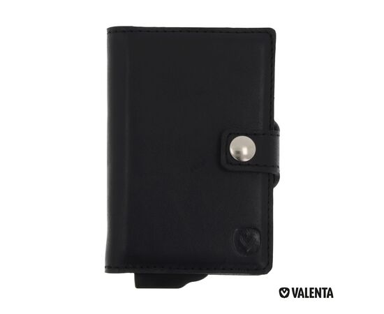 Valenta Card Case Plus Wallet Zwart - Valenta LT48909-N0002