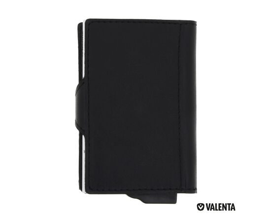 Valenta Card Case Plus Wallet Zwart - Valenta LT48909-N0002