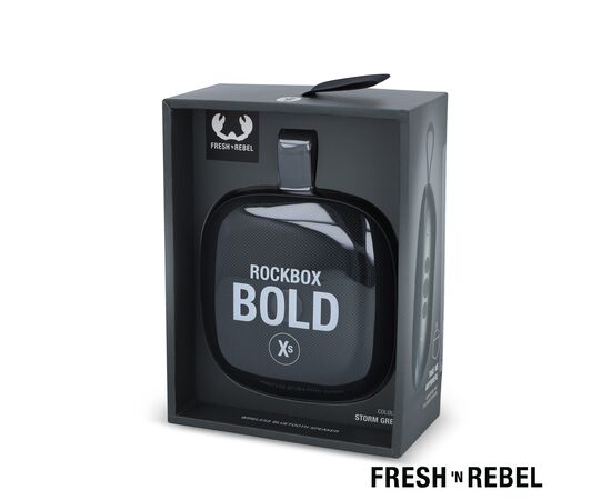 1RB5100 | Fresh 'n Rebel Rockbox Bold Xs splashproof TWS speaker 4W Dark grey - Fresh 'n Rebel LT49721-N0060 1RB5100 | Fresh 'n Rebel Rockbox Bold Xs splashproof TWS speaker 4W Dark grey - Fresh 'n Rebel LT49721-N0060