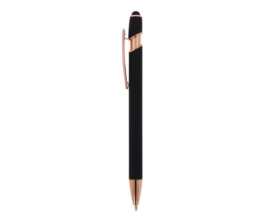 Kugelschreiber Paris Deluxe Metall gummiert Schwarz -  LT87783-N0002