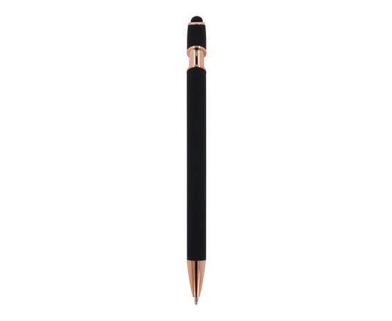 Kugelschreiber Paris Deluxe Metall gummiert Schwarz -  LT87783-N0002