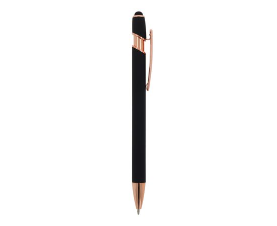 Kugelschreiber Paris Deluxe Metall gummiert Schwarz -  LT87783-N0002