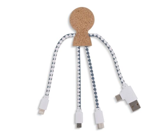 Xoopar Mr. Bio Cork Charging Cable Nature - Xoopar LT41017-N0094