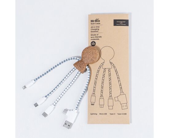 Xoopar Mr. Bio Cork Charging Cable Nature - Xoopar LT41017-N0094