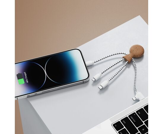 Xoopar Mr. Bio Cork Charging Cable Nature - Xoopar LT41017-N0094