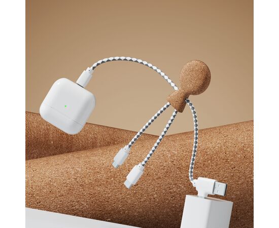 Xoopar Mr. Bio Cork Charging Cable Nature - Xoopar LT41017-N0094