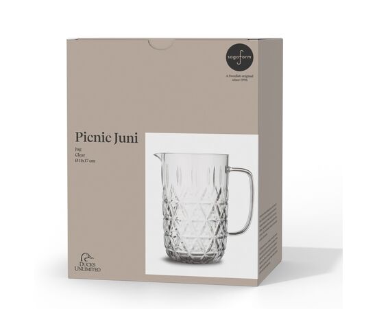 Sagaform Acryl Picknickkanne 1,2 Liter Transparent - Sagaform LT52114-N0004